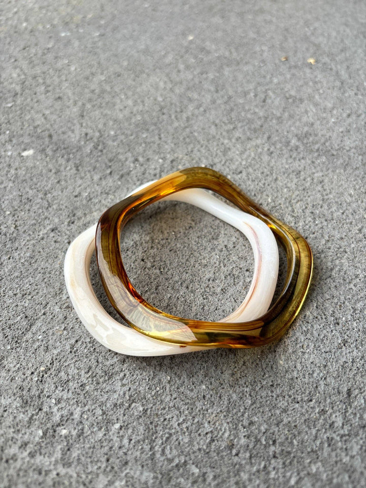 Wave Resin Bangle 2 Pack
