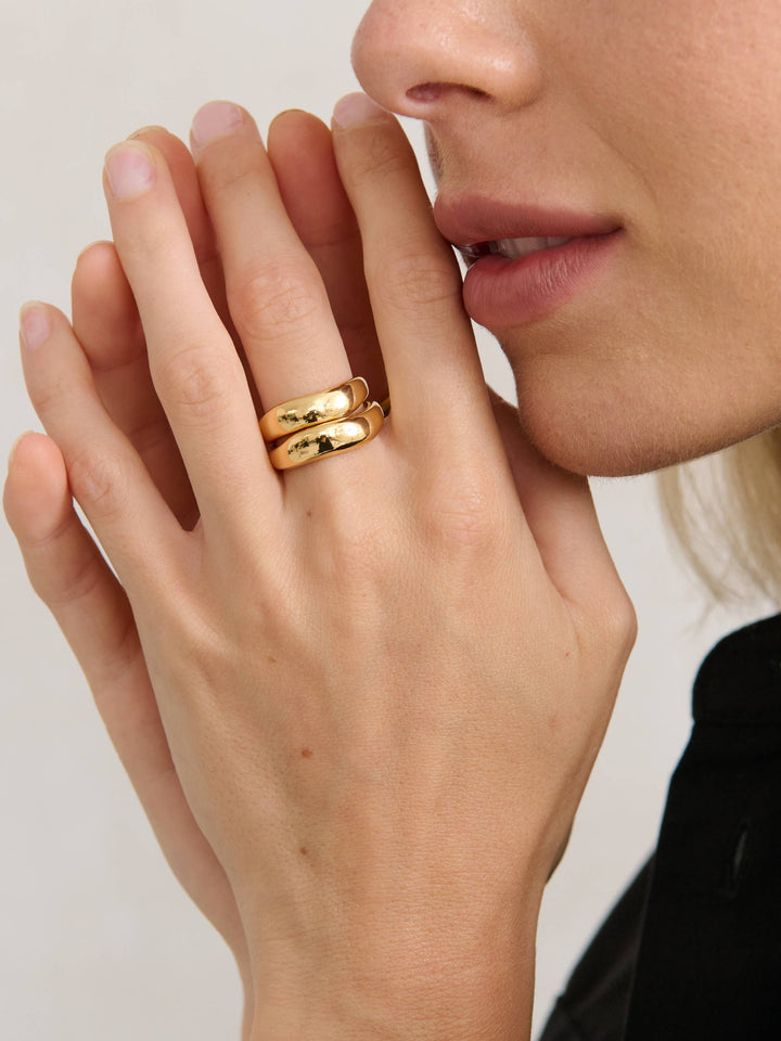 Everyday Classic 18K Gold Plated Ring (2size): M/L