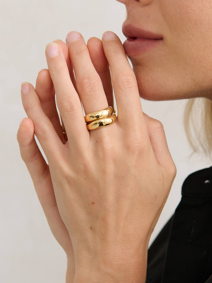 Everyday Classic 18K Gold Plated Ring (2size): M/L