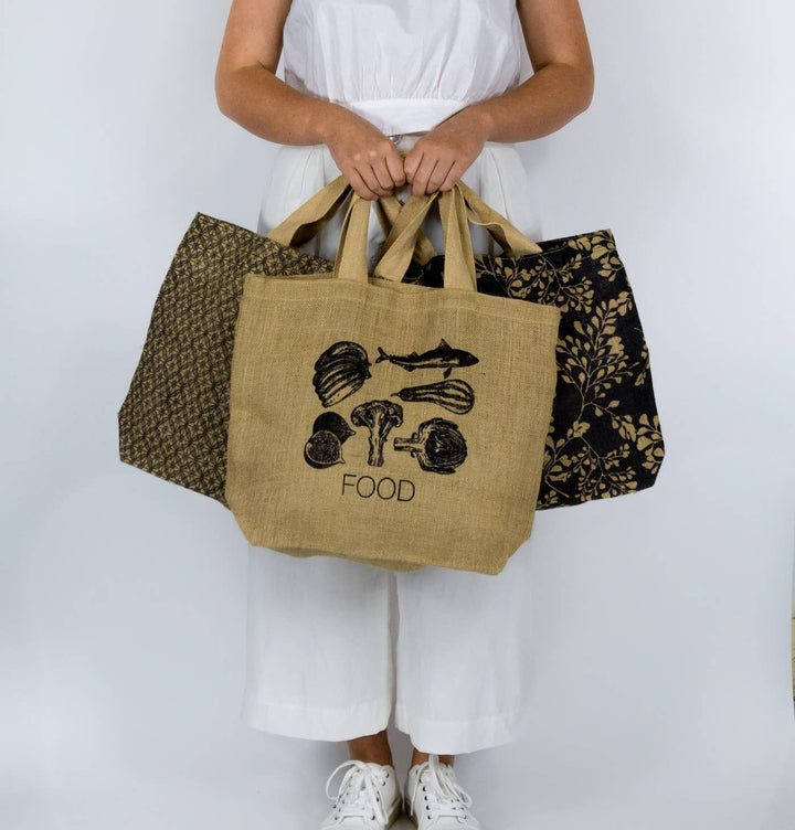 Charcoal Food Grocer Bag