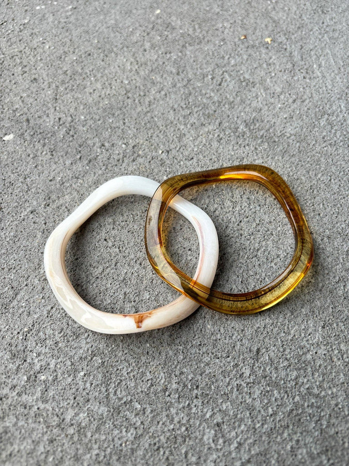 Wave Resin Bangle 2 Pack