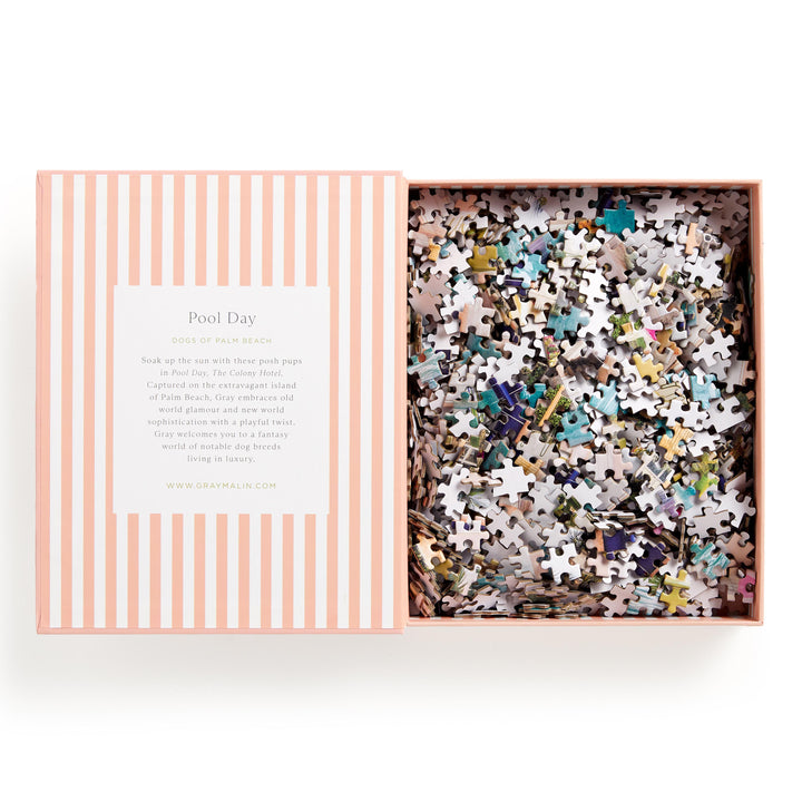 Galison Gray Malin Palm Beach Pool Day Puzzle 1000pcs