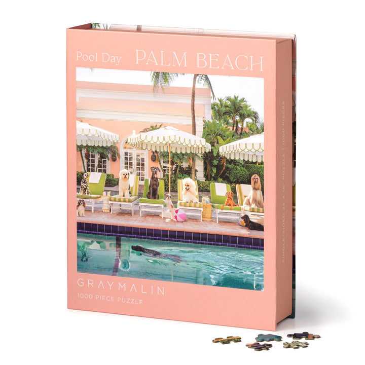 Galison Gray Malin Palm Beach Pool Day Puzzle 1000pcs