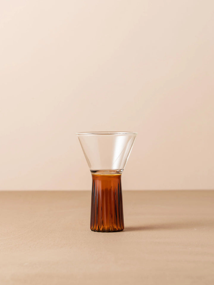 Kairos Wine Glass | Clear/Dark Amber