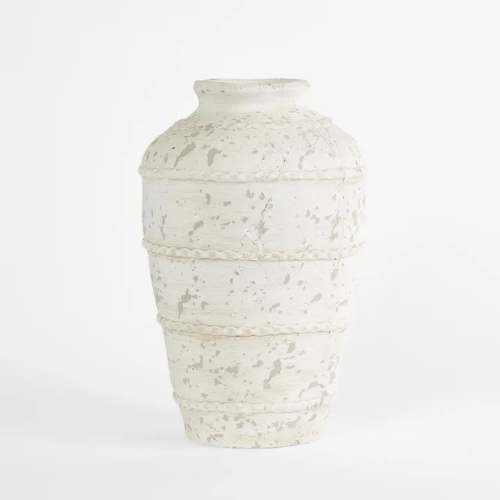 Corbin Wide Vase White