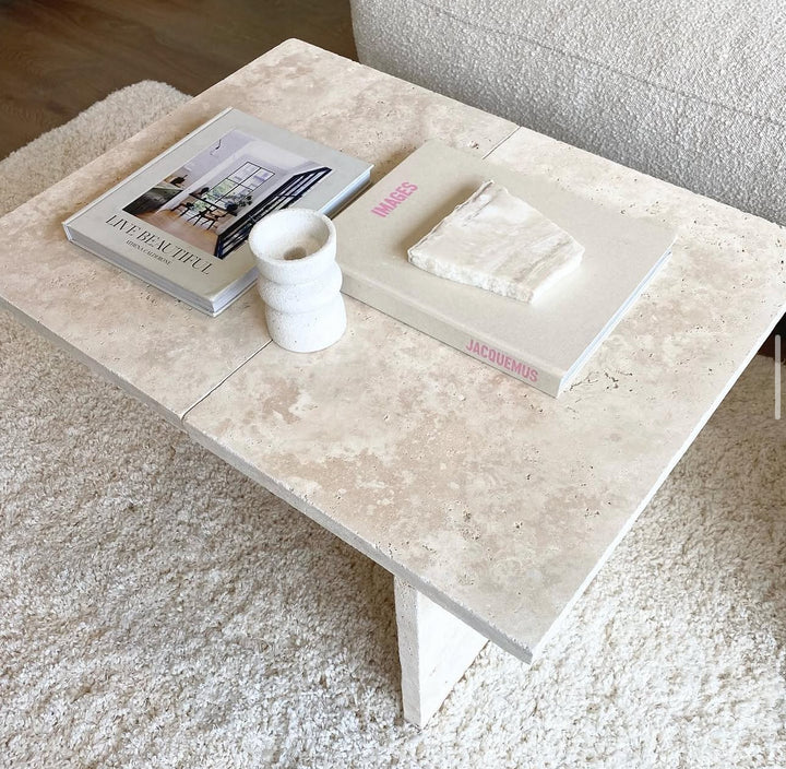 Ivory Travertine Coffee Table