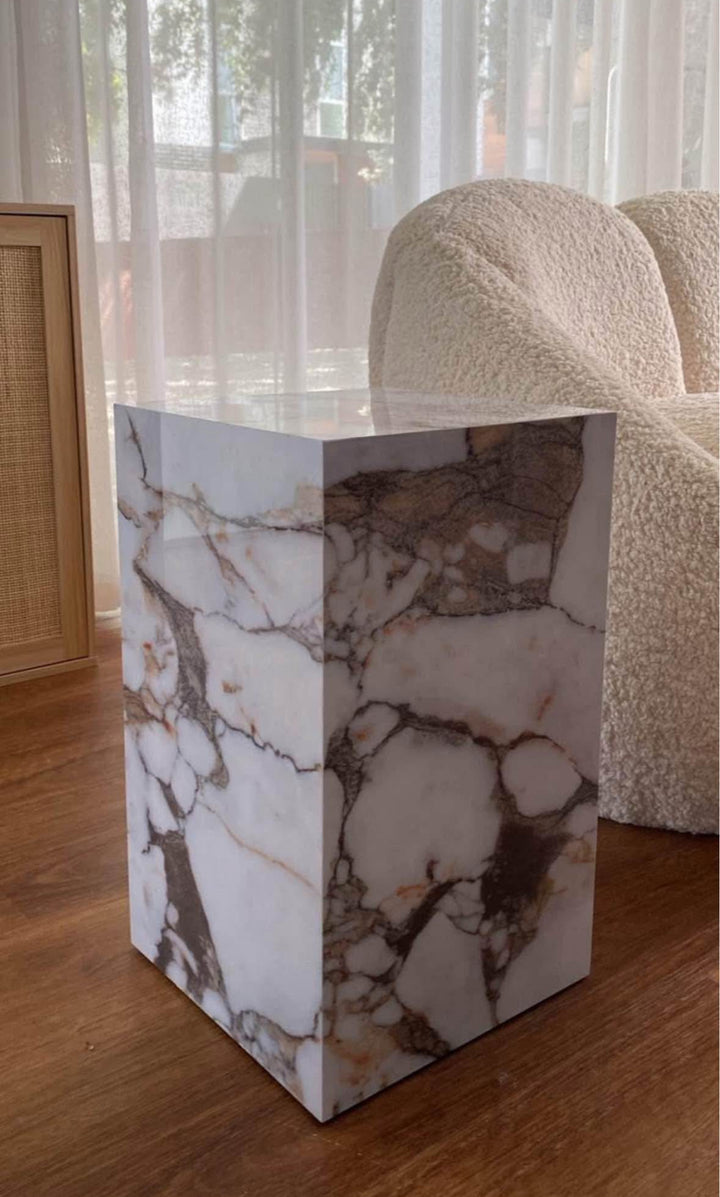 Calacutta Stone Side Table