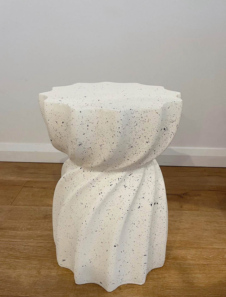 Swirly Terrazzo Side Table