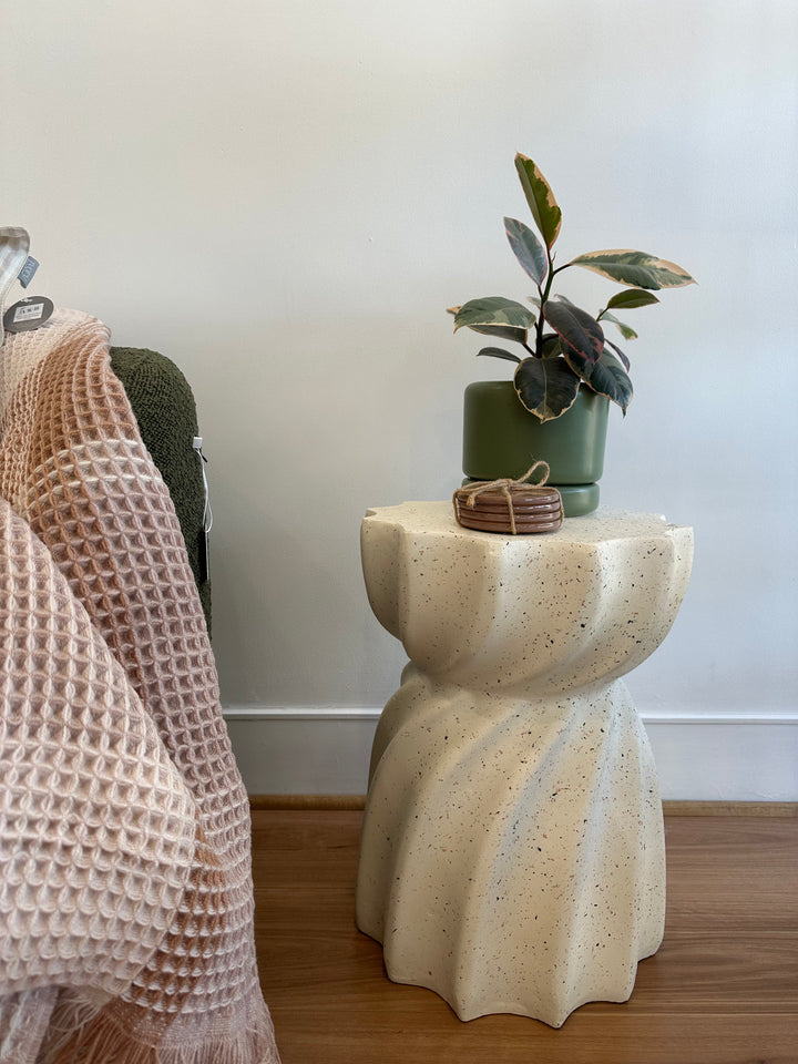 Swirly Terrazzo Side Table