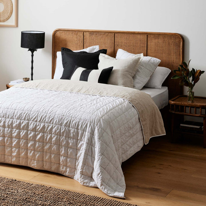 Riley Linen Cushion - Natural