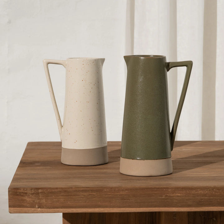 SANNA DIPPED JUG - OLIVE