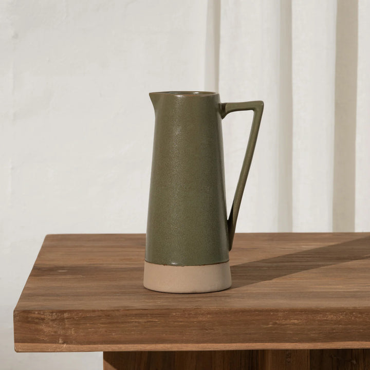 SANNA DIPPED JUG - OLIVE