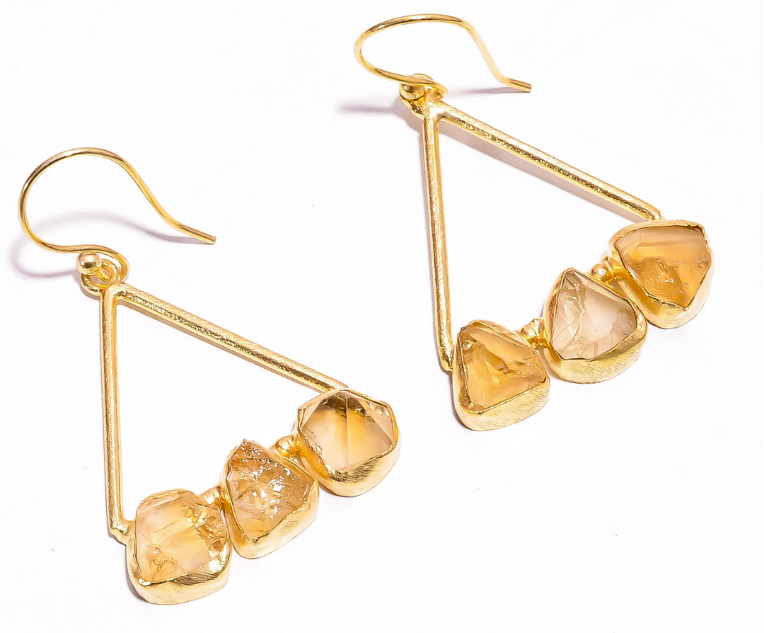 Citrine Gemstone Earings