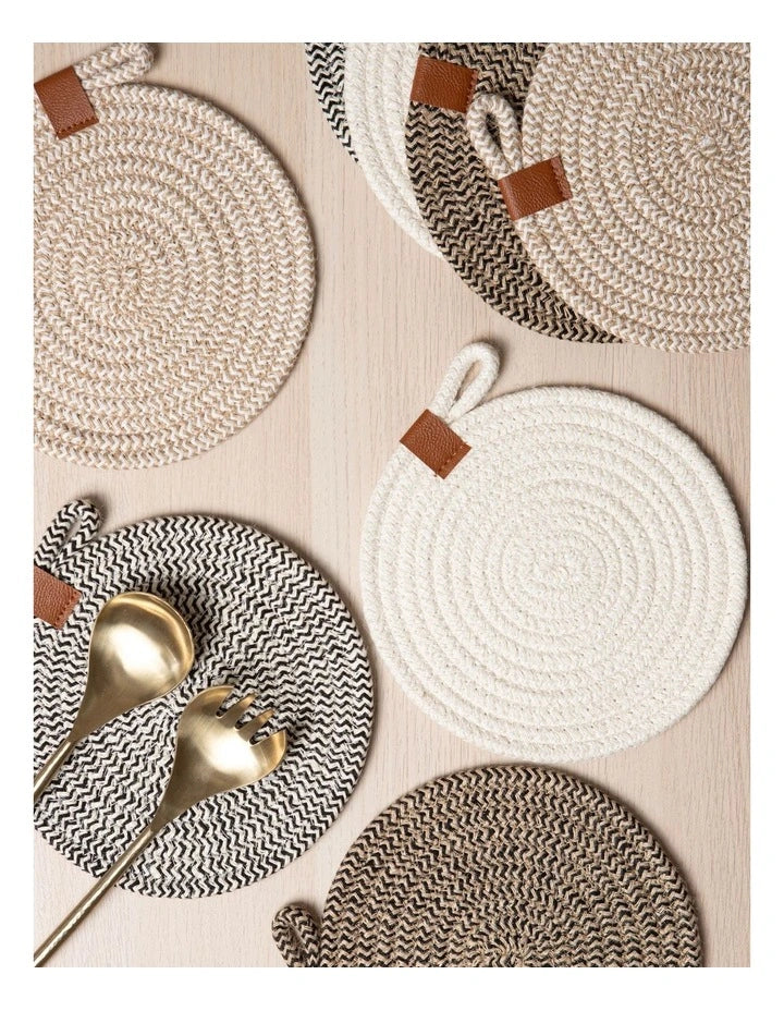 Nash White Set of 2 Trivet