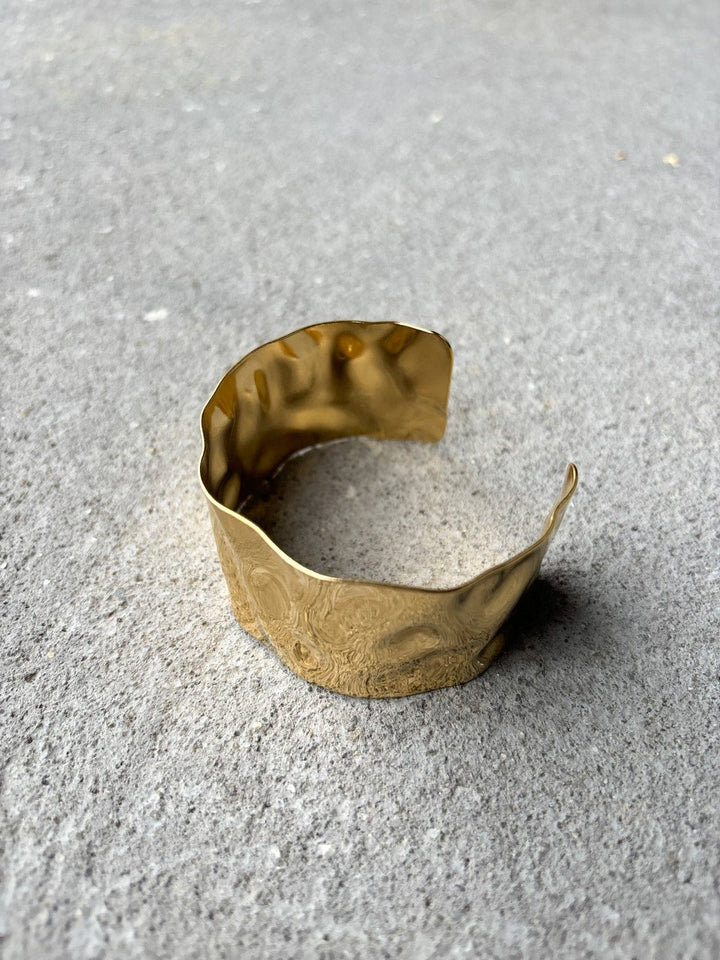 Bold Gold Cuff Adjustable Bangle