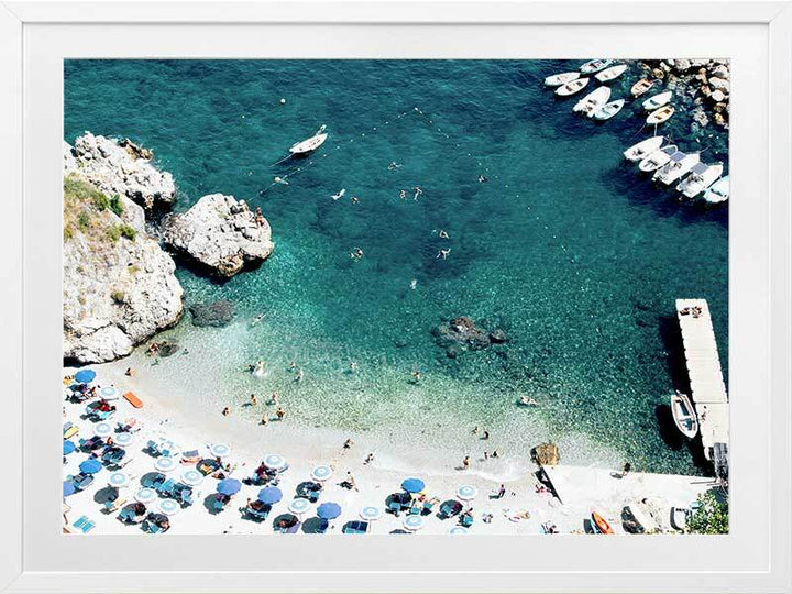 Southern Coast - White Frame with Mat Board