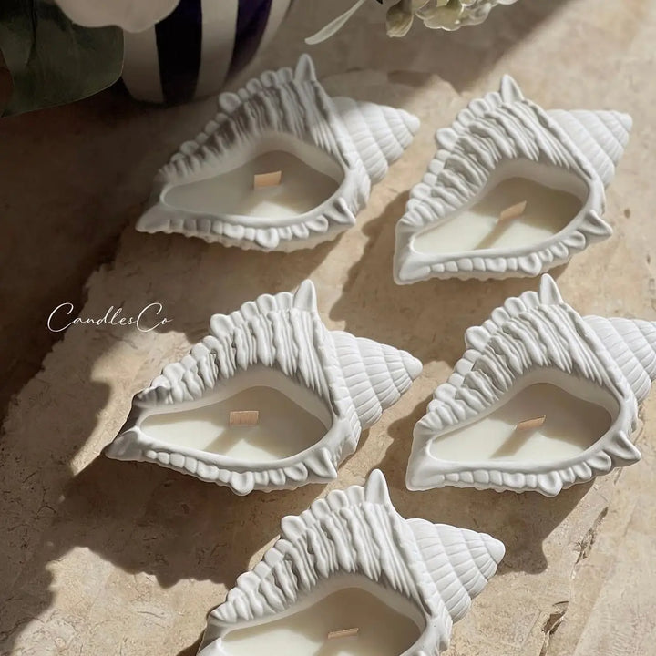 Large Seashell Candle
