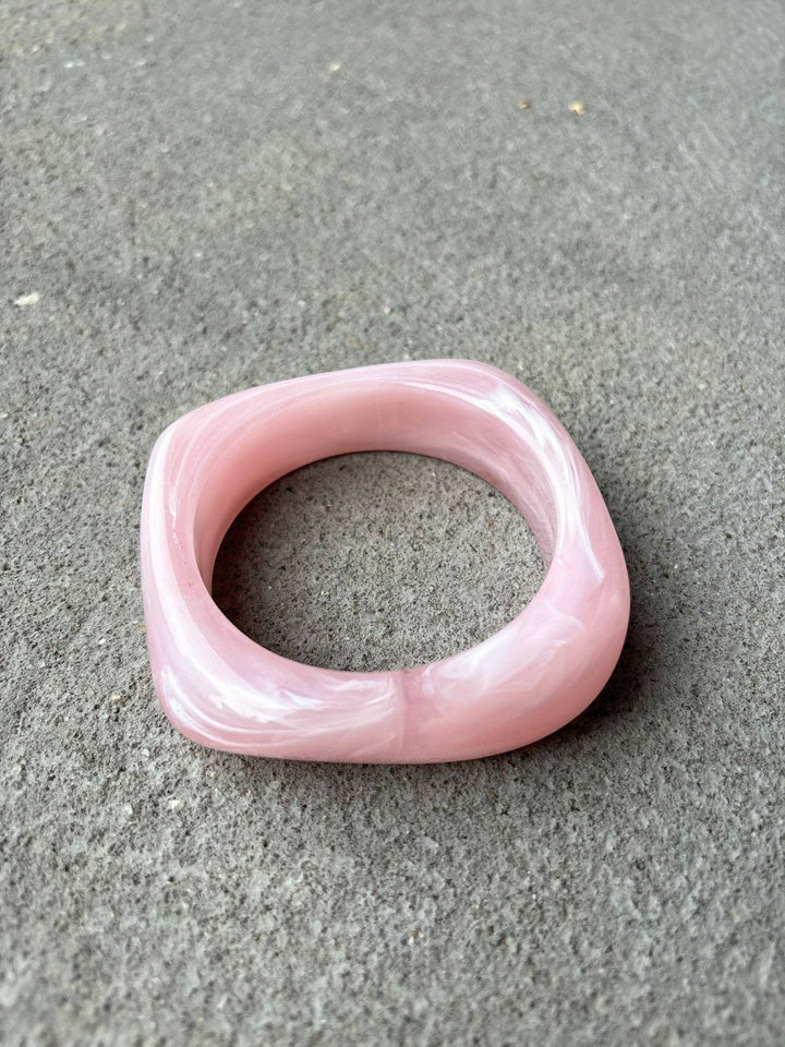 Angular Cuff Bangle in Pink