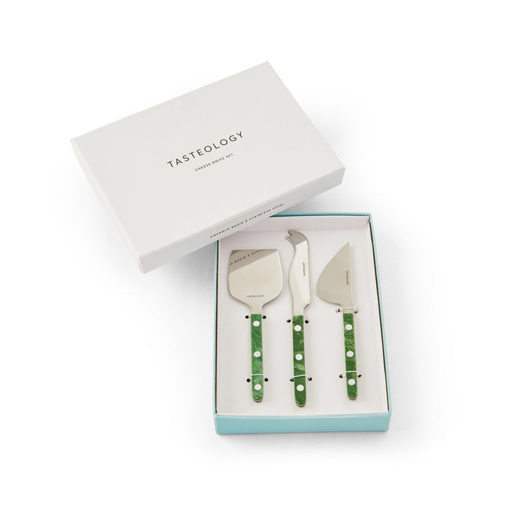Cheese Knives Set of 3 - Emerald