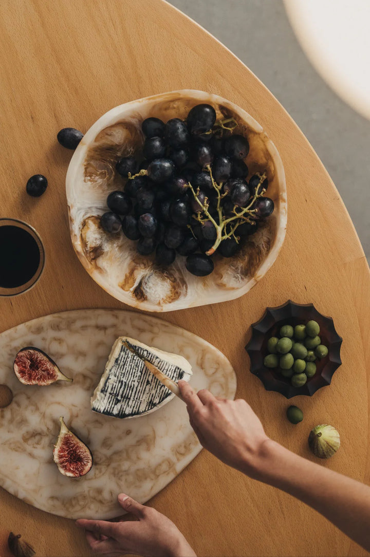 Flow Resin Cheese Platter | Iced Coffee