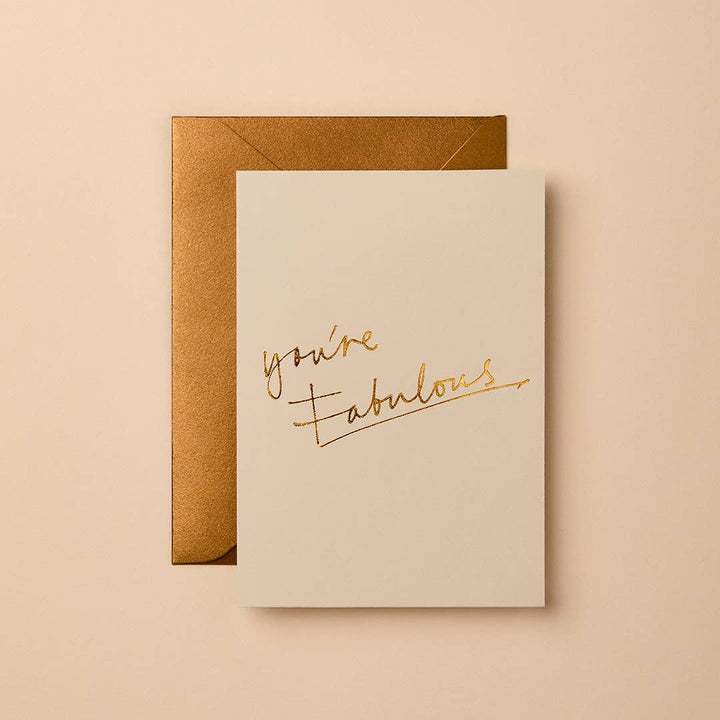 You're Fabulous (Oat) Greeting Card