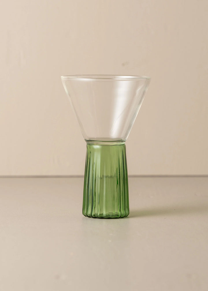Kairos Wine Glass | Clear/Green