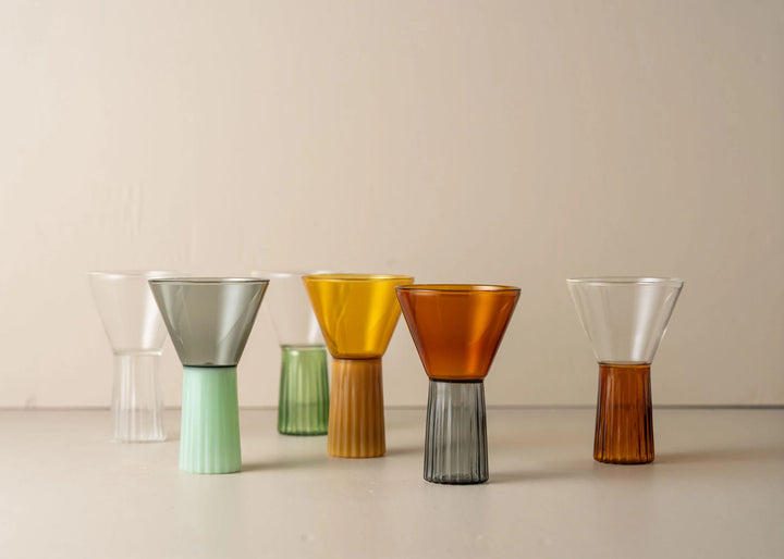 Kairos Wine Glass | Clear/Green