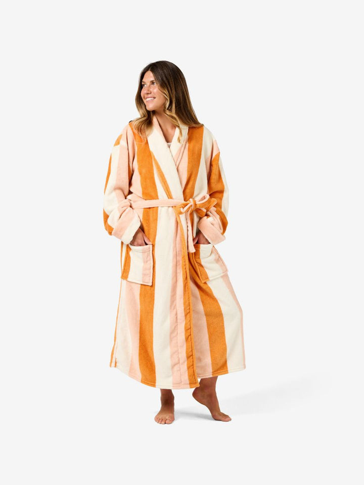 Plush Palazzo Pumpkin Robe