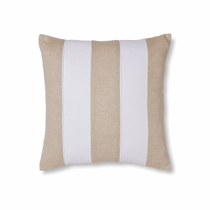Riley White / Linen Patch Cushion