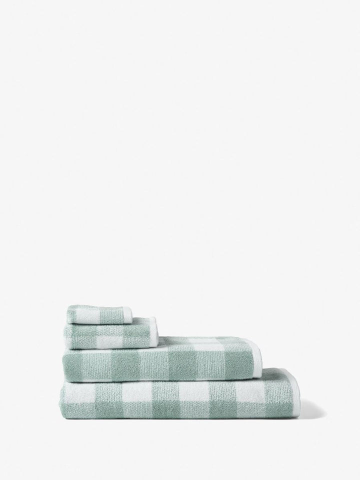 Flinders Check Saltwater Hand Towel