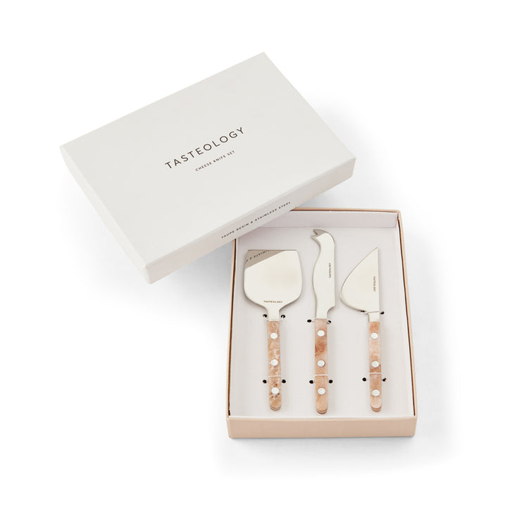 Cheese Knives Set of 3 - Taupe