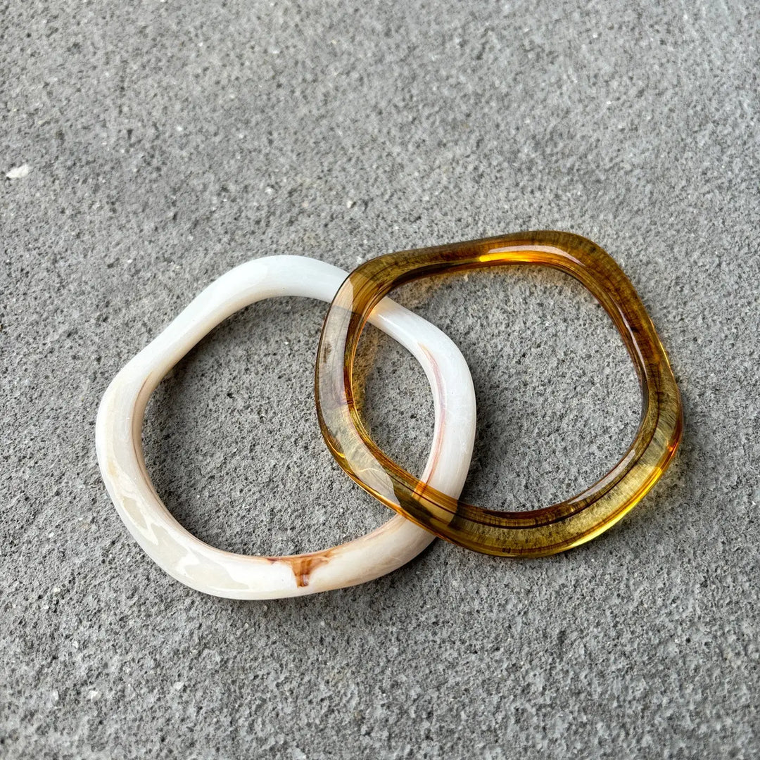 Wave Resin Bangle 2 Pack