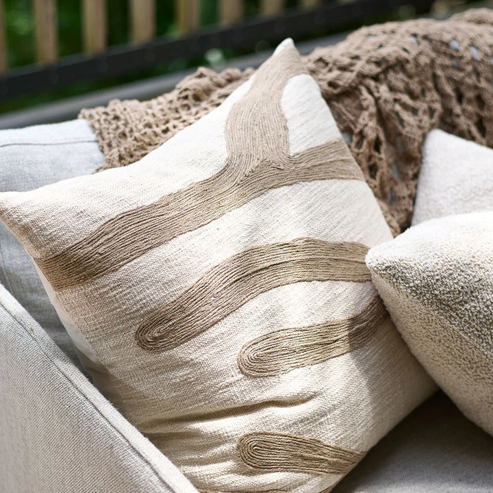 Zanth Cushion - Ivory/Natural