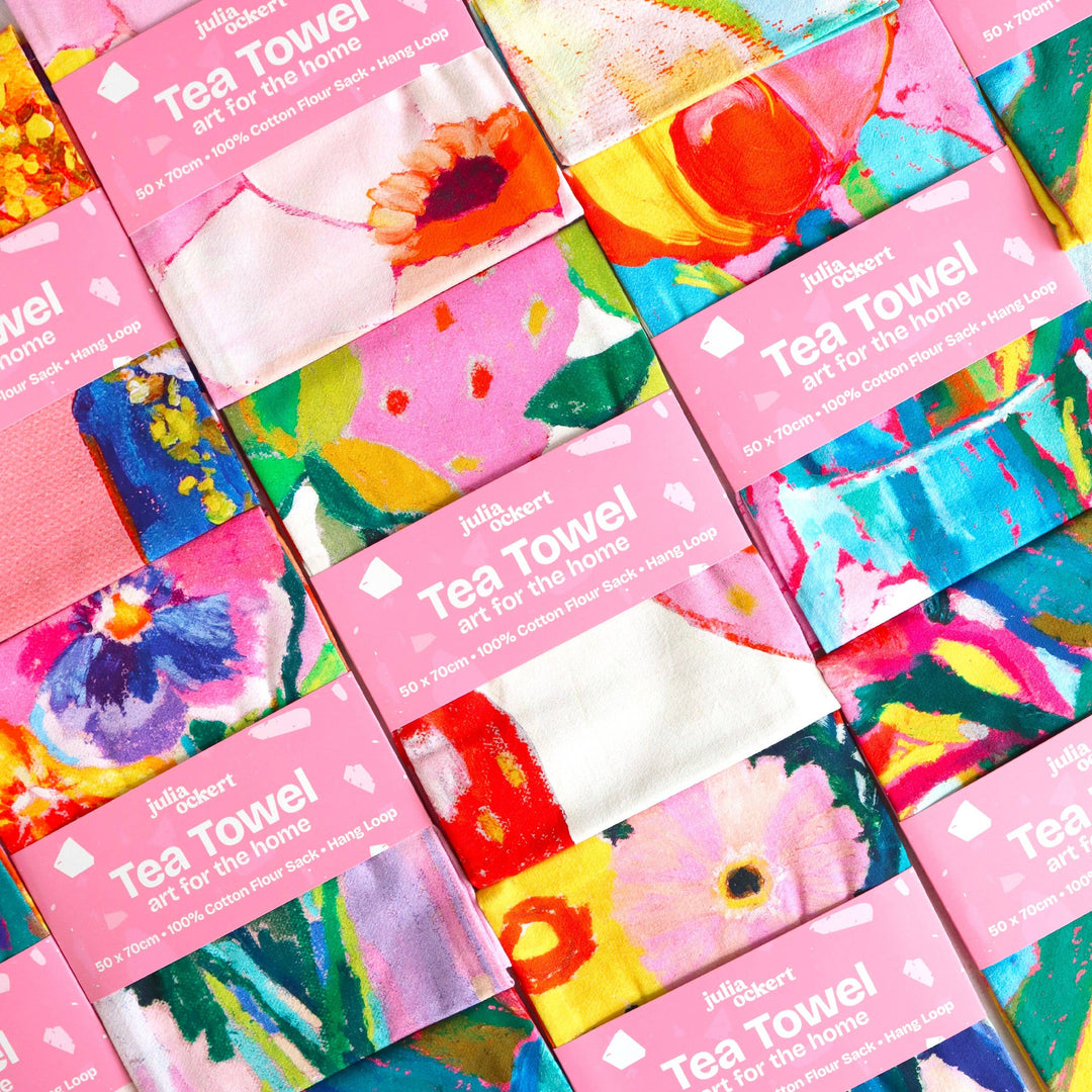 Chickens Tea Towel - Dopamine Decor - Eclectic Homewares