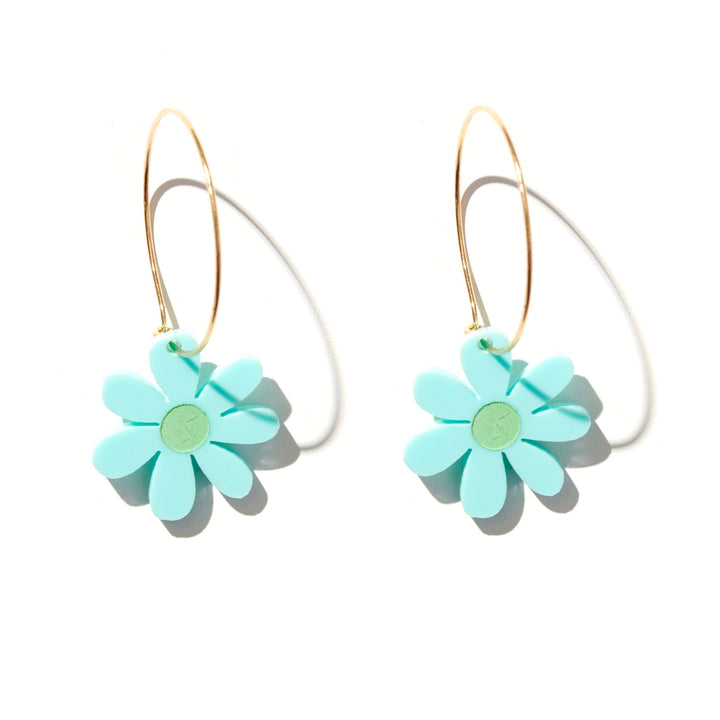 Mini Daisies // select colour: White with yellow / Gold Hoop