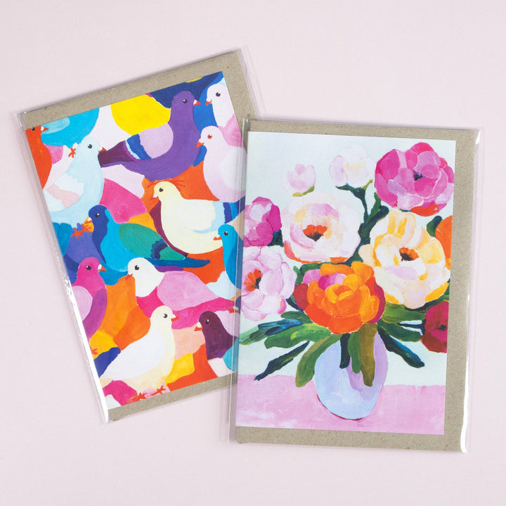 Pastel Bouquet Greeting Card