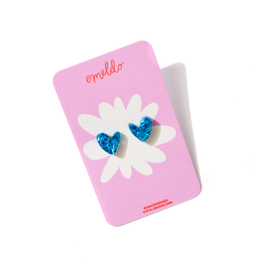 Heart Studs // Select Colour: Silver