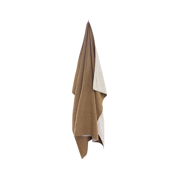 Atelier Blanket Throw - Brown & White