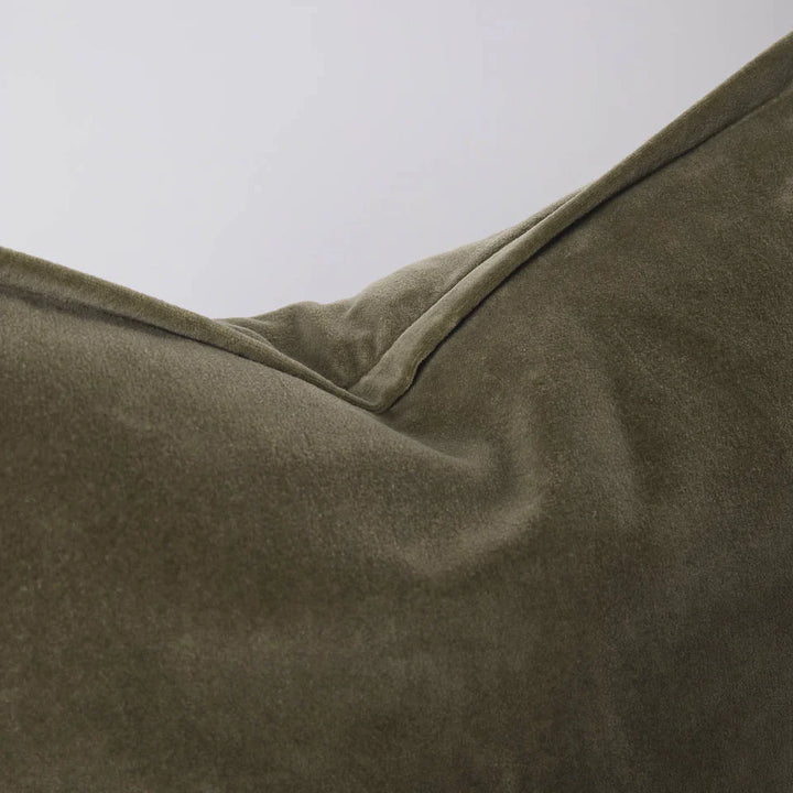 Evelyn Velvet Long Lumbar- Olive