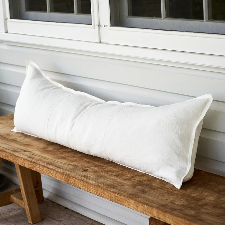 Luca Linen Long Lumbar - Off White