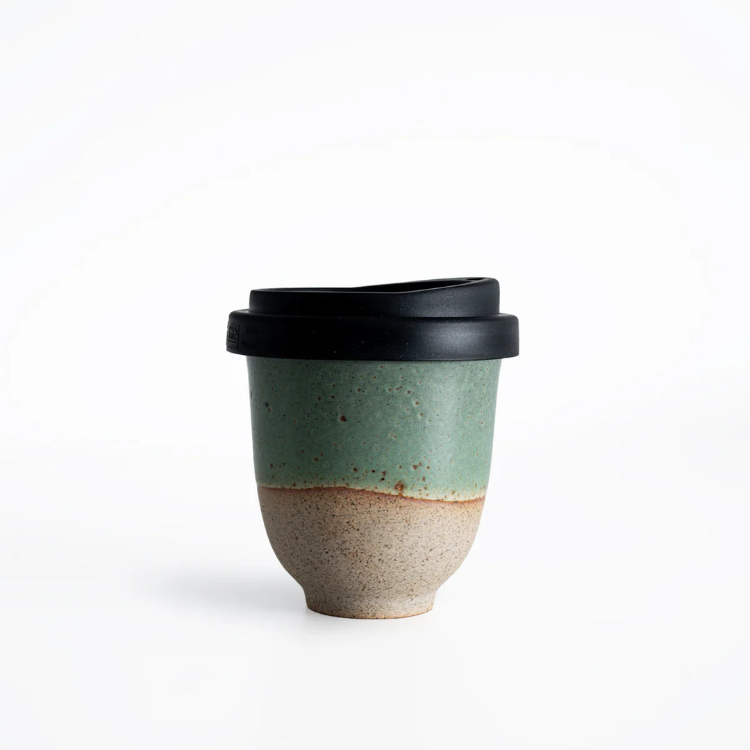 Forest Moss Ceramic Travel Cup