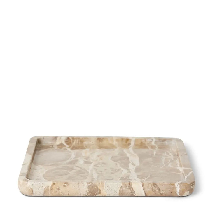 Friedrich Capri Beige Marble Decor Tray Stone - 20 x 20 x 2cm