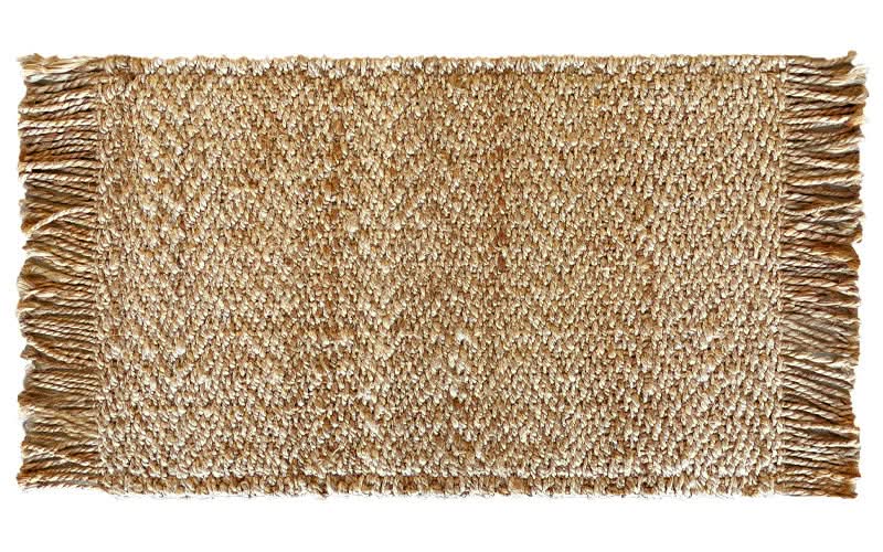 HERRINGBONE JUTE MAT - NATURAL