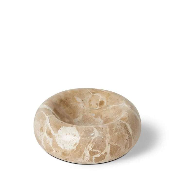 Luan Capri Beige Marble Trinket Bowl Stone - 10 x 10 x 4cm