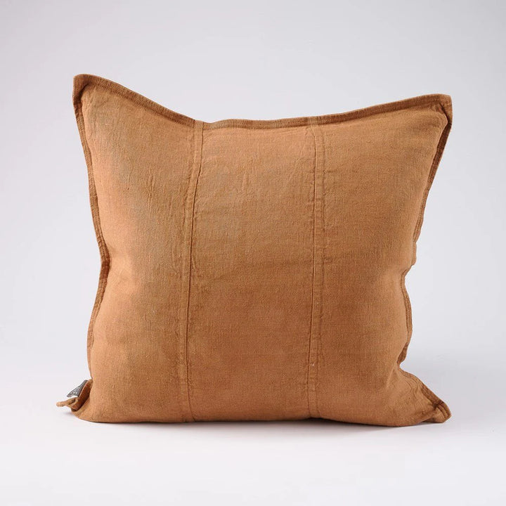 Luca Linen Cushion - Nutmeg