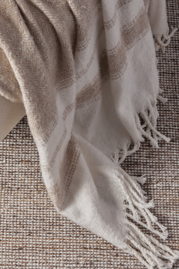 Marai Woven Throw - Sand Multi
