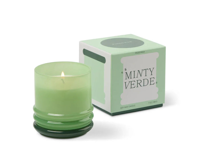 Paddywax Stacked Minty Verde Candle 198g