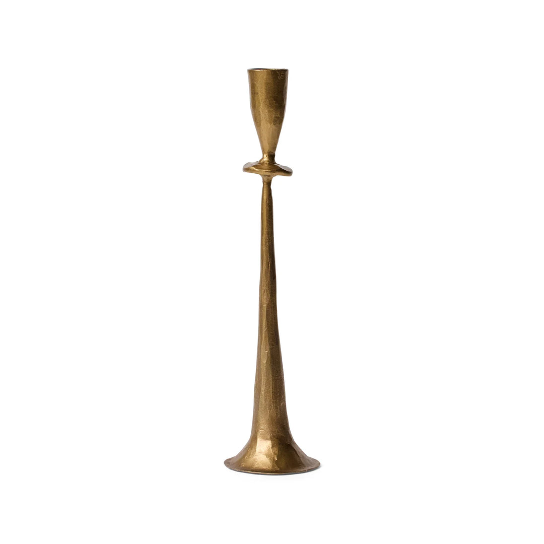 Bronze candle holder on a white background
