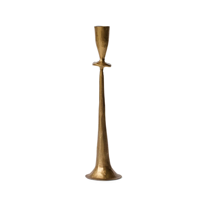 Bronze candle holder on a white background