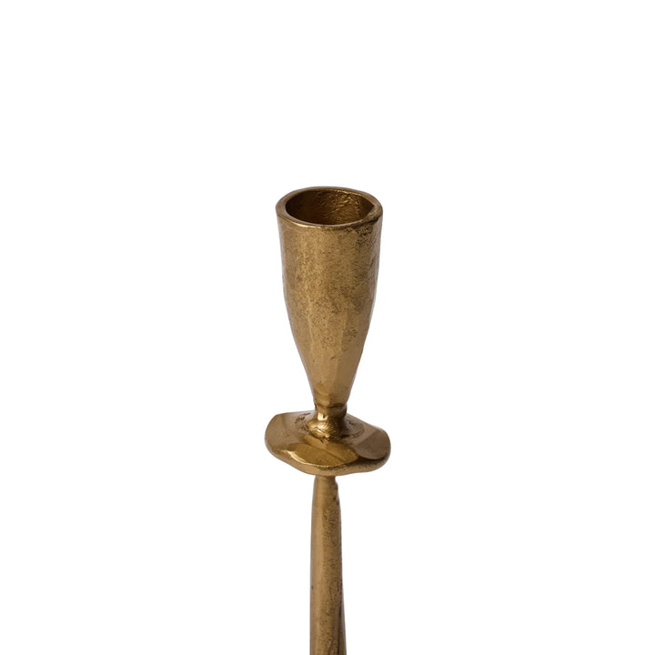 Bronze candle holder on a white background